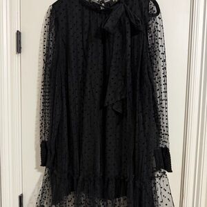 Elegant Black Long Sleeve Dress